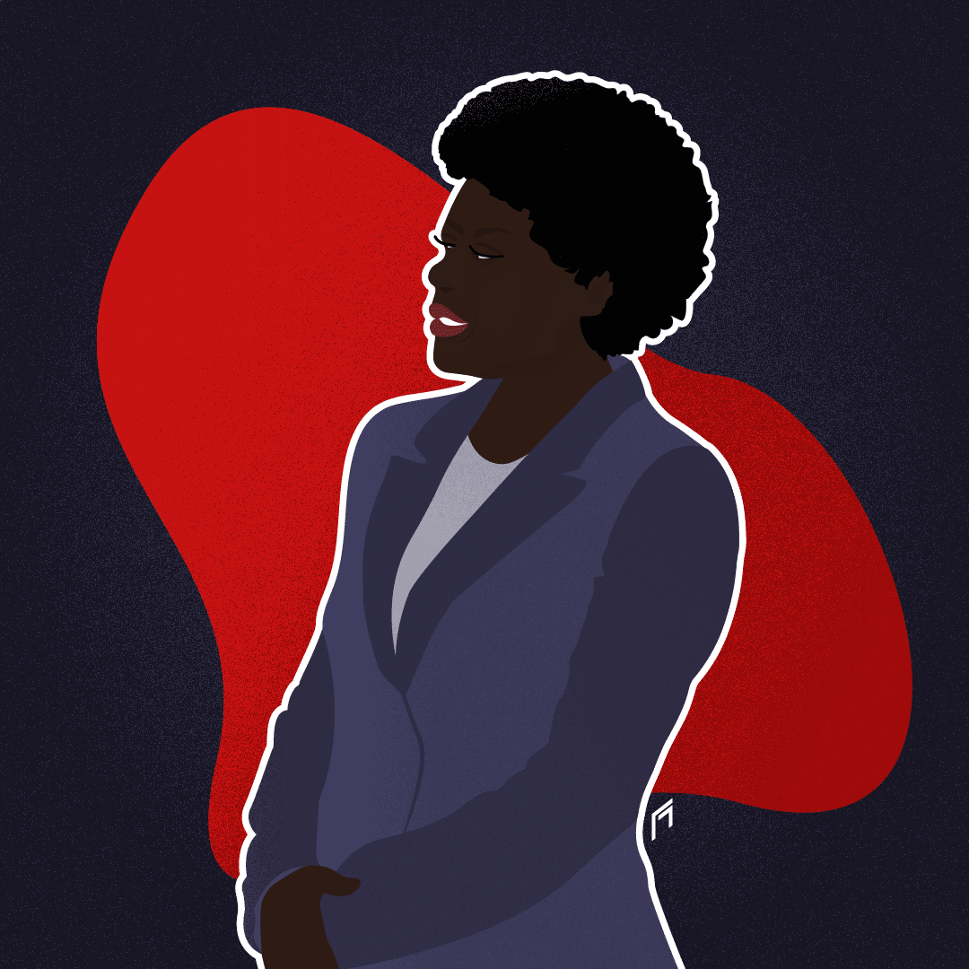 Illustration vectorielle d'Annalise Keating de la série How to get away with murder