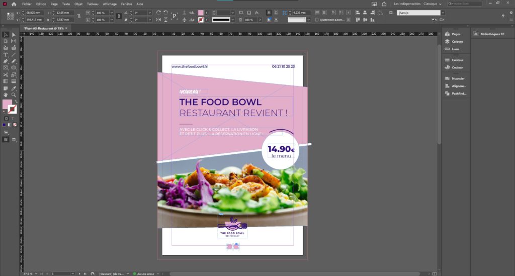 zoom tutoriel ajouter des pictogrammes indesign